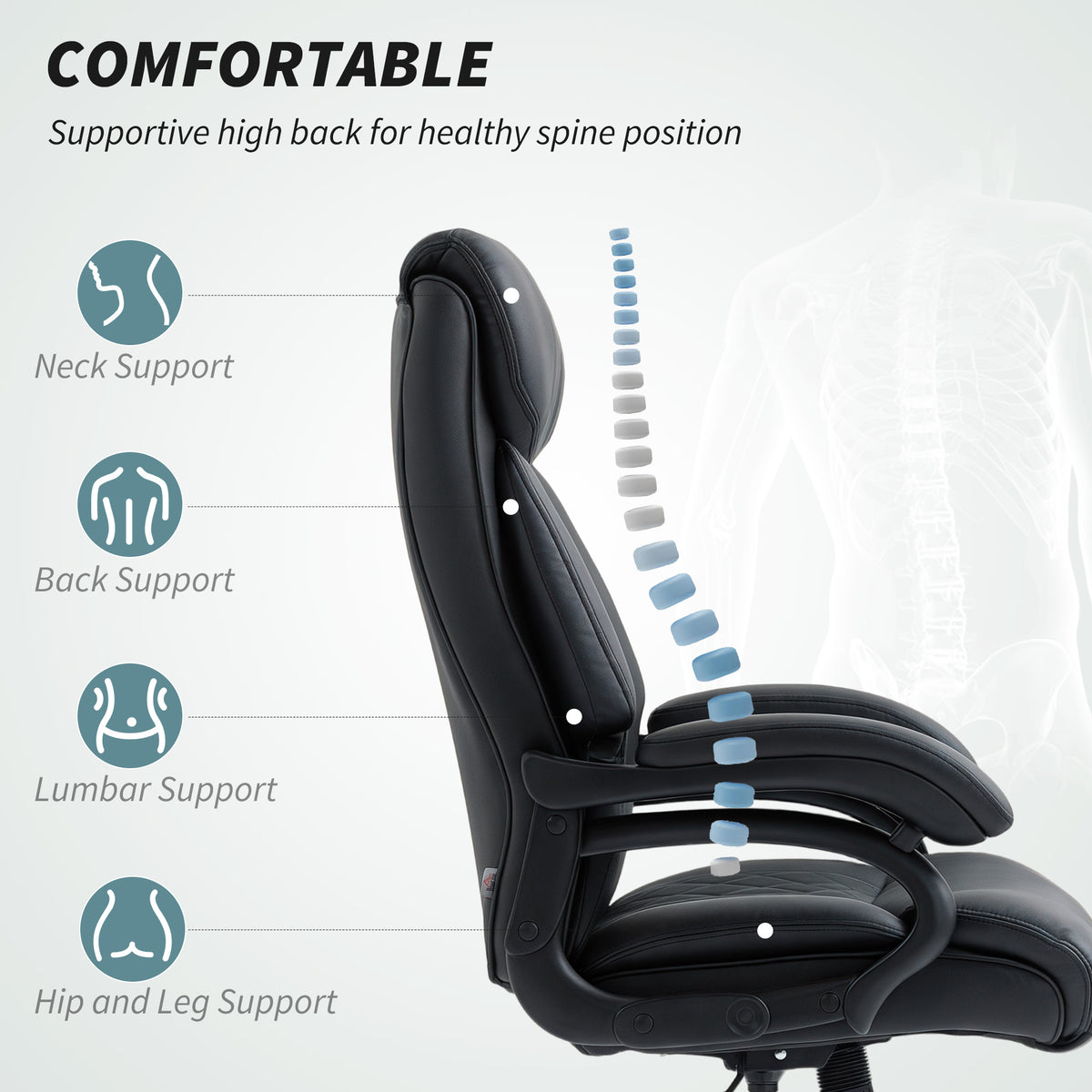 Executive Office Chair with Spring Padding