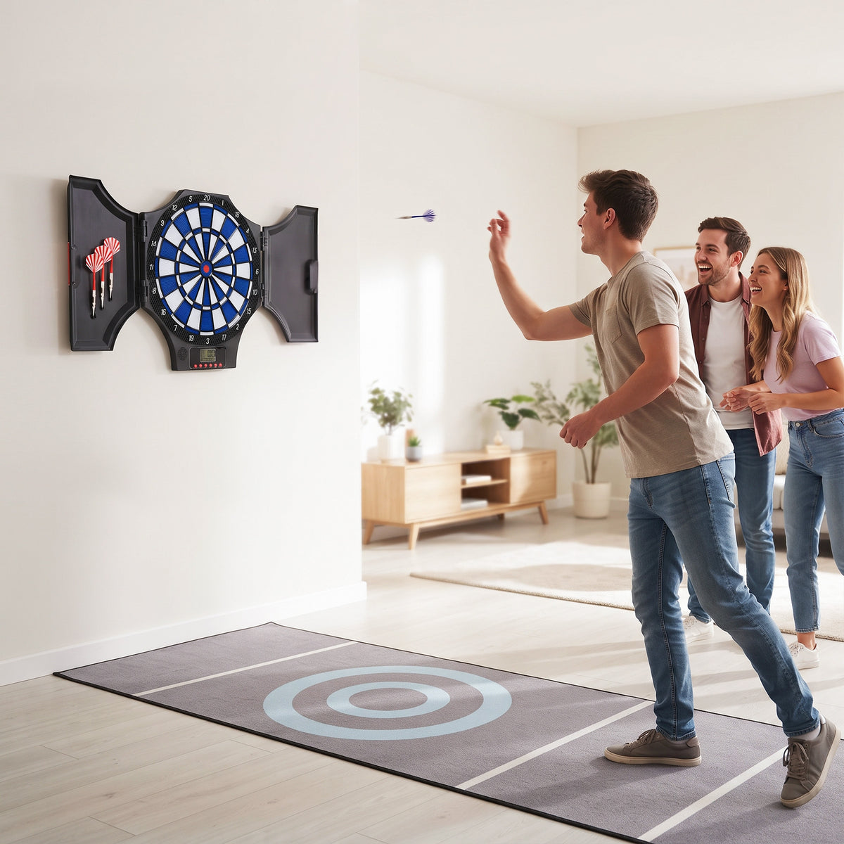 Electronic Dartboard Set, with 31 Games, for Eight Players