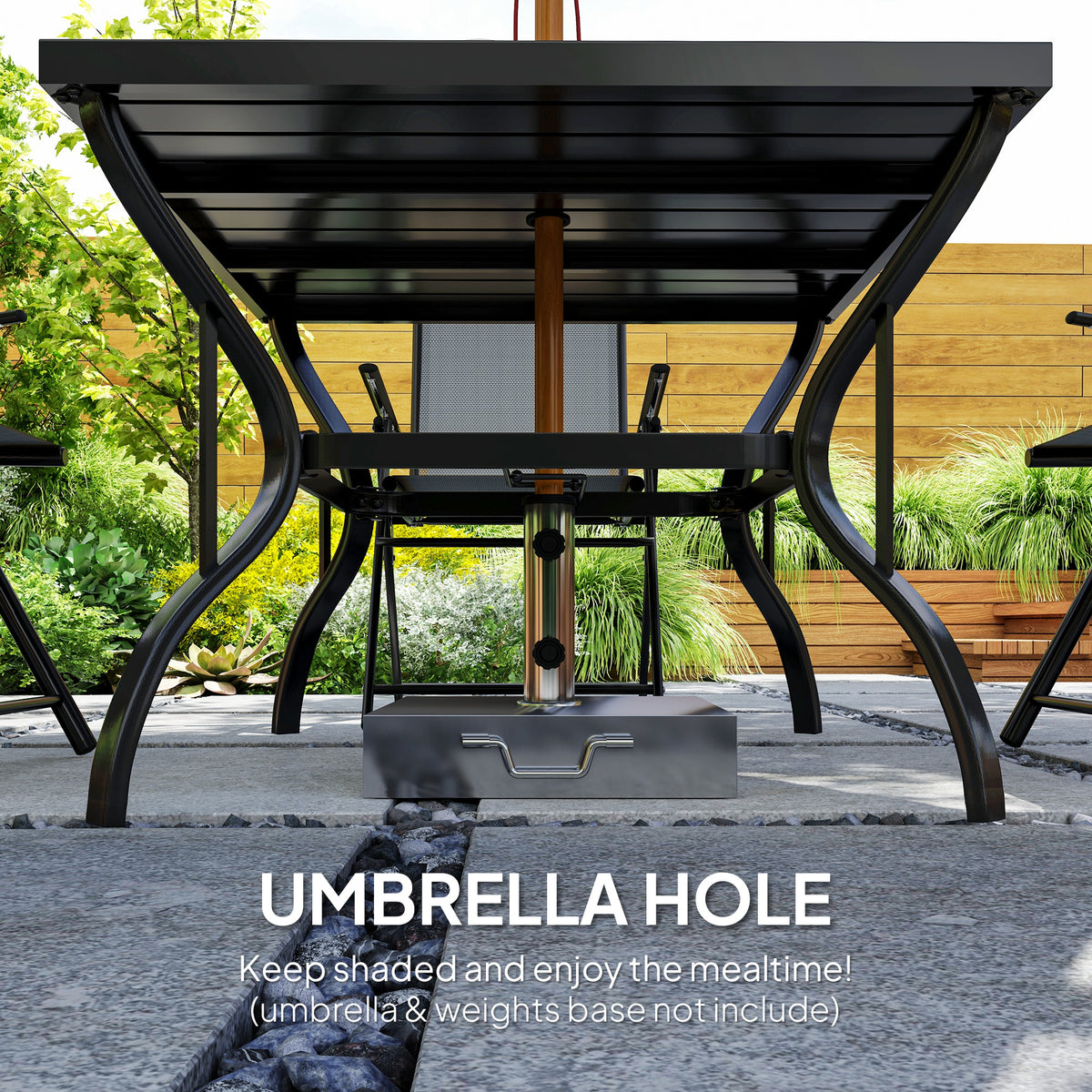 Five-Piece Steel Frame Patio Set