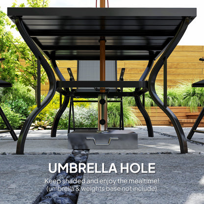 Five-Piece Steel Frame Patio Set
