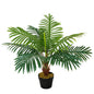 60cm Artificial Palm Tree Fake Plant in Pot - White