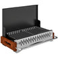 Portable BBQ Grill, Folding Charcoal Barbecue Grill with Removable Charcoal Basin for Camping Picnic Garden Party, Black