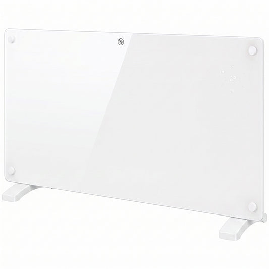1500W Smart Panel Heater Wall Mounted & Freestanding, Electric Heater with Weekly Timer, Open Window & Anti-Frost, White