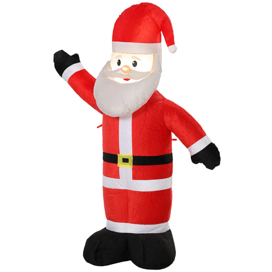 5ft Christmas Inflatable Velvet Look Santa Claus with Welcoming Gesture