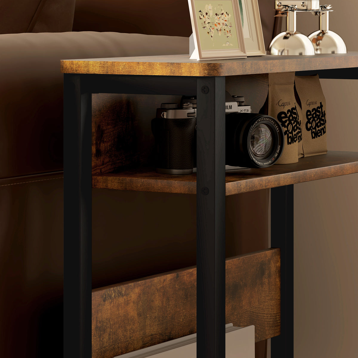 Industrial-Style Side Table