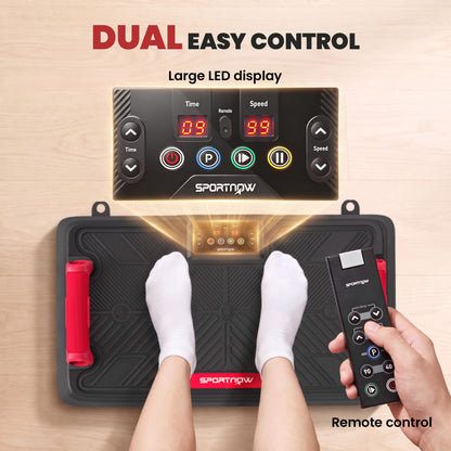 Vibration Plate Exercise Machine with 99 Speed Levels, 3 Programs, Quiet Vibrating Plate with Resistance Bands