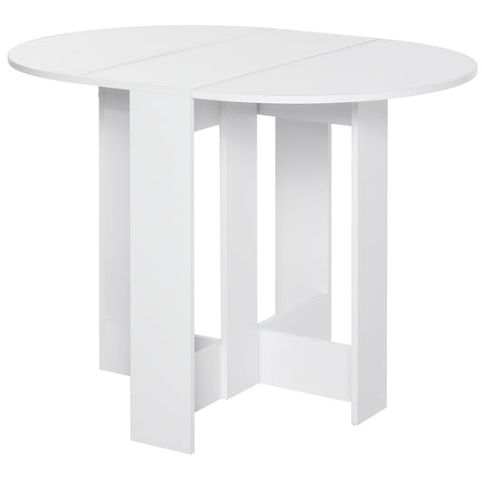 Space-saving Drop Leaf Table, Folding Dining Table for Small Space, Kitchen, Dining Room