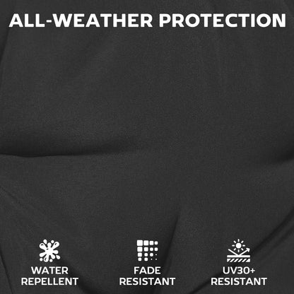 Outdoor Seat Cushions Set of 2 with Ties, Waterproof Garden Seat Pads