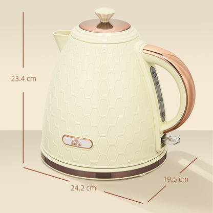 Electric Kettle, 1.7L, Fast Boil, 3000W Cordless Water Kettle with Removable Washable Anti-scale Filter