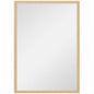 Wall Bathroom Mirror, 60 x 40 cm Wall-Mounted Mirror for Living Room, Bedroom, Hallway, Natural Wood Finish