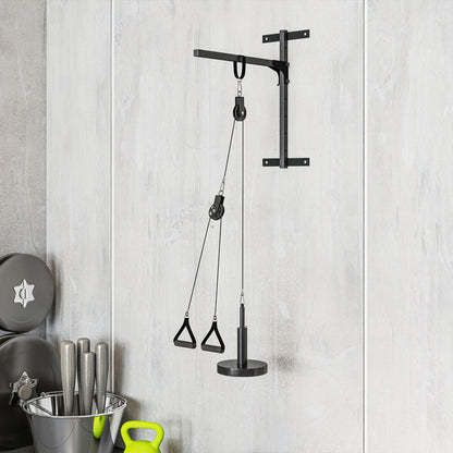 Weight Pulley System, Cable Pulley System for Home Gym, Cable Machine LAT Pull Down Attachment for Biceps Curl, Tricep, Arm Workouts