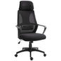 Ergonomic Office Chair, High Back Computer Chair, Mesh Desk Chair with Lumbar Support, Headrest, Wheel, Adjustable Height, Black