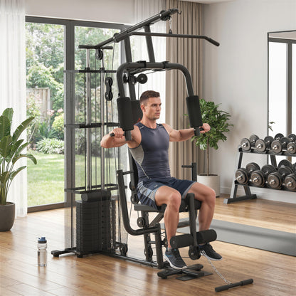 Multifunction Home Gym System Weight Training Exercise Workout Station