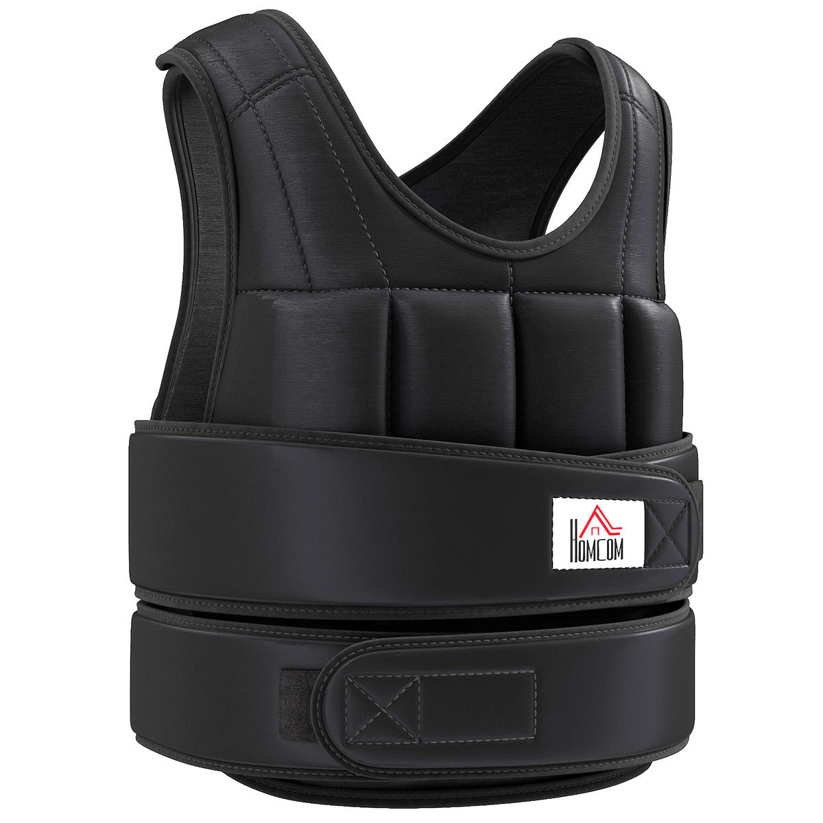10kg Weighted Vest, Adjustable Running Weight Vest with 38 Weight Bags for Men or Women Cardio Exercise, Black