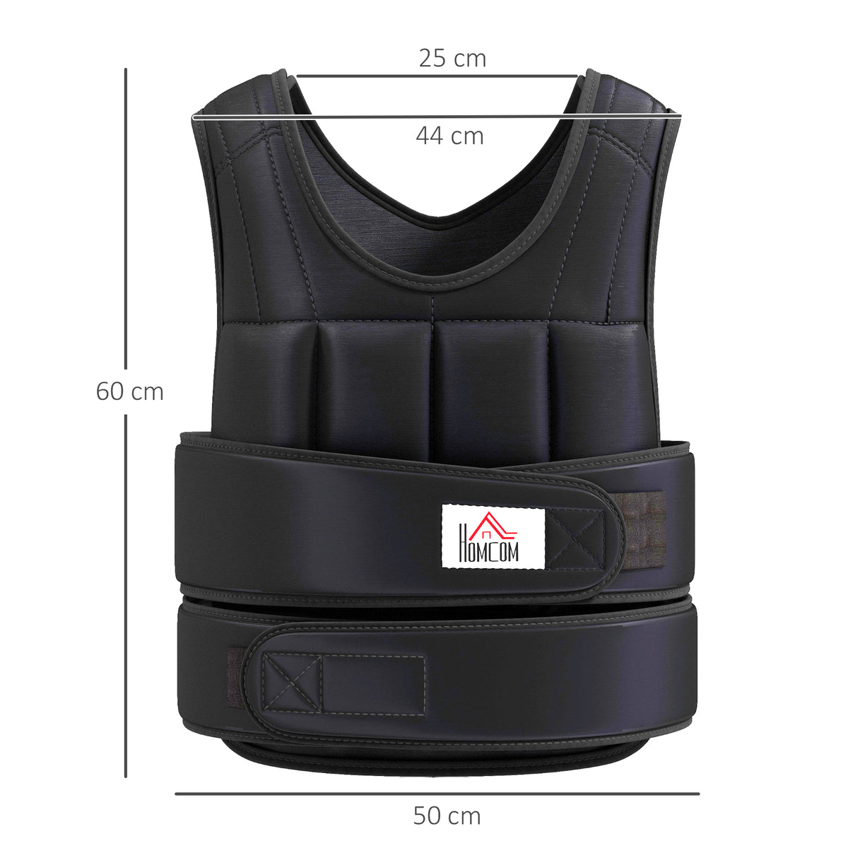 10kg Weighted Vest, Adjustable Running Weight Vest with 38 Weight Bags for Men or Women Cardio Exercise, Black