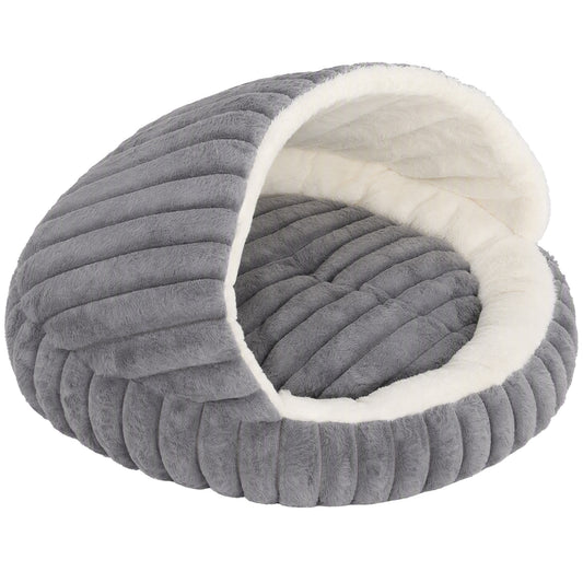 Cat Bed for Indoor Kittens, Cat Cave House with Non-Slip Bottom and Washable Cushion