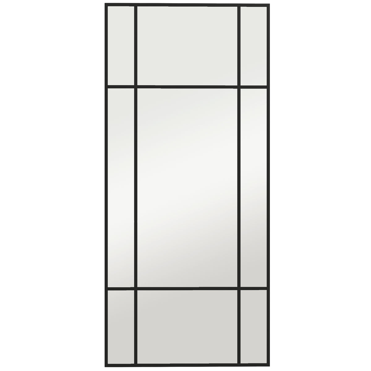 Decorative Grid Wall Mirror, with Back Hooks