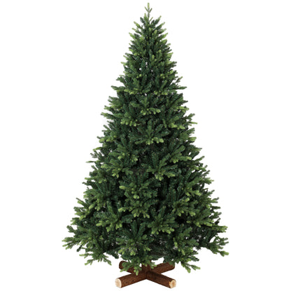 Artificial Christmas Tree, Hinged Xmas Tree with 3834 PE & PVC Branch Tips, 7ft, Green