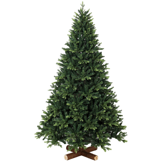 Artificial Christmas Tree, Hinged Xmas Tree with 3834 PE & PVC Branch Tips, 7ft, Green