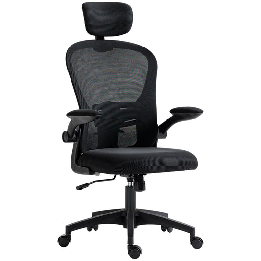 Multi-Adjustable Office Chair, with Lumbar Support, Headrest and Mesh Back