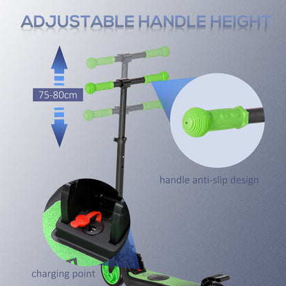 Folding Electric Scooter with Brake, for Ages 6+ Years, 8km/h Maximum Speed