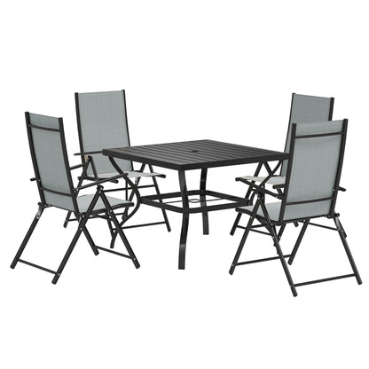 Five-Piece Steel Frame Patio Set