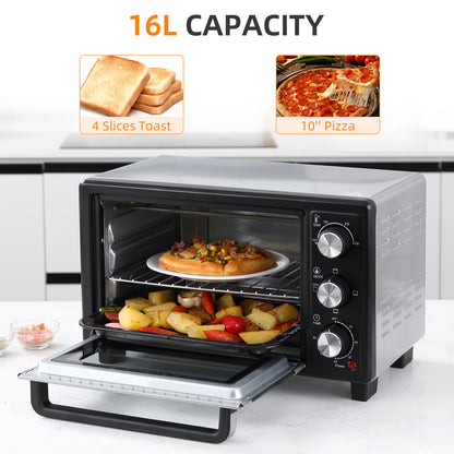 16L Mini 1400W Countertop Oven