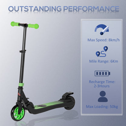 Folding Electric Scooter with Brake, for Ages 6+ Years, 8km/h Maximum Speed