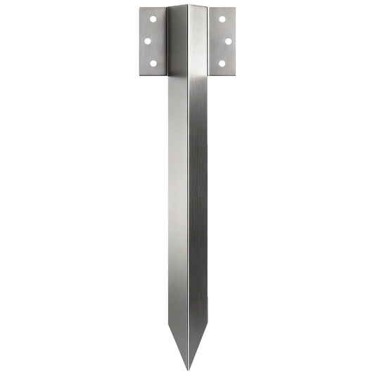 20 Pack Railway Sleeper Brackets, 41 cm Heavy Duty Galvanised Steel Sleeper Stakes with Screws and Gloves