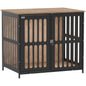 Dog Crate Furniture with Anti-Chew Resistant Mesh, Anti-Escape Single Door, for Medium Dogs, 80 x 55 x 72 cm