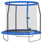 8ft Trampoline with Safety Enclosure Net, Steel Frame Outdoor Trampoline, with Edge, Safety Cover