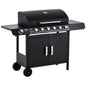 Seven Burner Gas Grill, with Integrated Thermometer and Storage