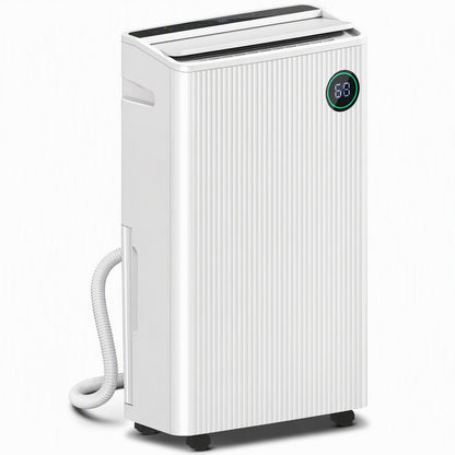 5500mL Portable Dehumidifier with Air Purifier, UVC, Ioniser, 24H Timer, 5 Modes, 16L/Day, for Home Laundry, White