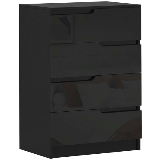 Chest of Four High Gloss Front Drawers