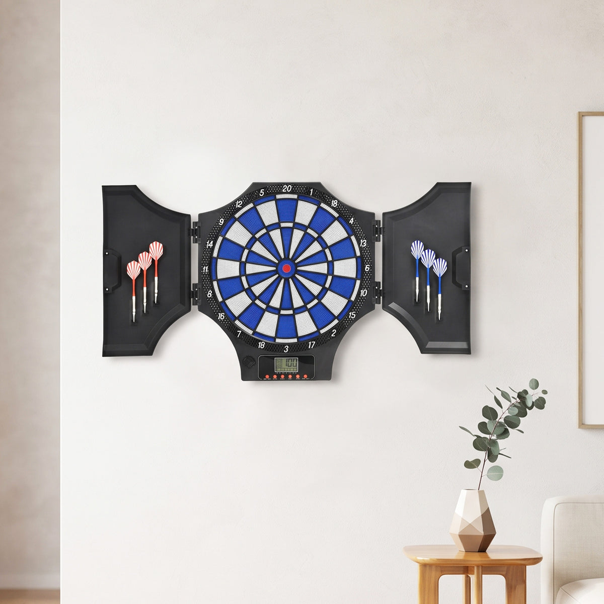 Electronic Dartboard Set, with 31 Games, for Eight Players