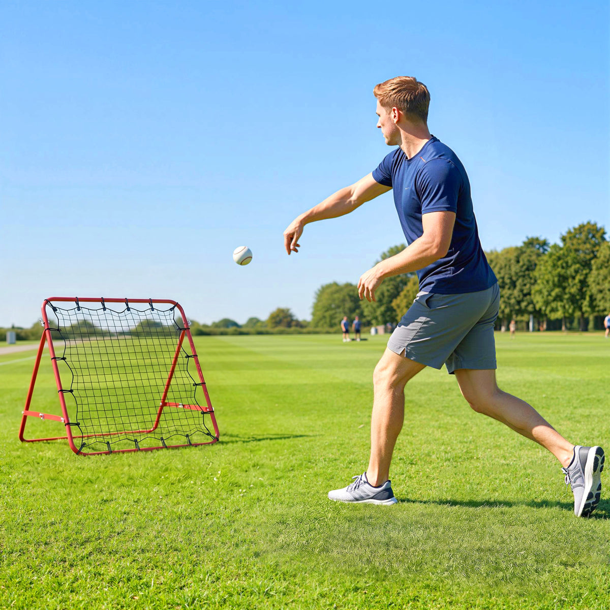 Rebounder Net, Practise Kickback Goal, for Teens, Adults Training