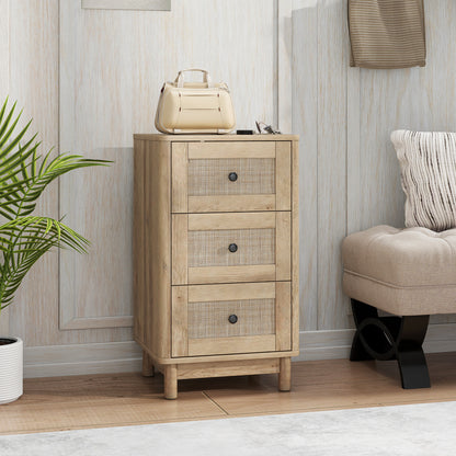 40 cm Drawer Chest of Drawers with 3 Drawer - Oak