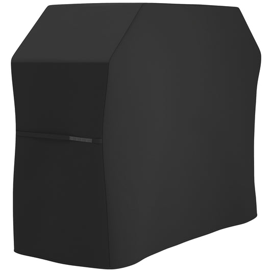 147 x 61cm Plastic Coated Protective Grill Cover - Black