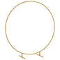 222cm Gold Tone Backdrop Stand, Round Metal Wedding Arch for Birthday Party, Bridal Shower, Graduation, Ceremony