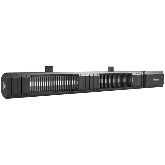 3000 W Electric Infrared Patio Heater, Wall Mounted IP65 Garden Heater with 9 Heat Settings, 24 H Timer, Black