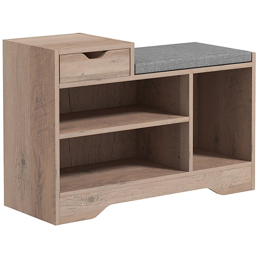 Multi-Compartment Shoe Bench, with Seat