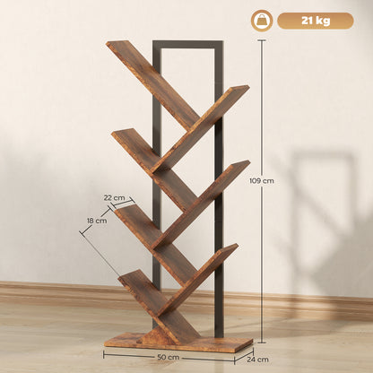 Six-Section Tree Bookcase - Wood-Effect