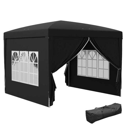 3x3(m) Pop-Up Gazebo, with Curtain Walls and Windows