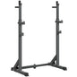 Heavy Duty Barbell Squat Rack, Adjustable and Multifunctional Weight Power Stand, for Home, Gym - Black