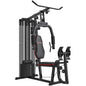 Weights Machine, Multi Gym with 45kg Weight Stack, Compact Home Gym Leg Press Machine for Full Body Training