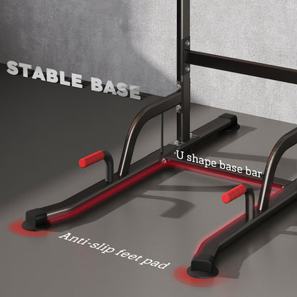 Power Tower Station with Dip Stand, Pull Up Bar Home Office Gym Training Workout Equipment