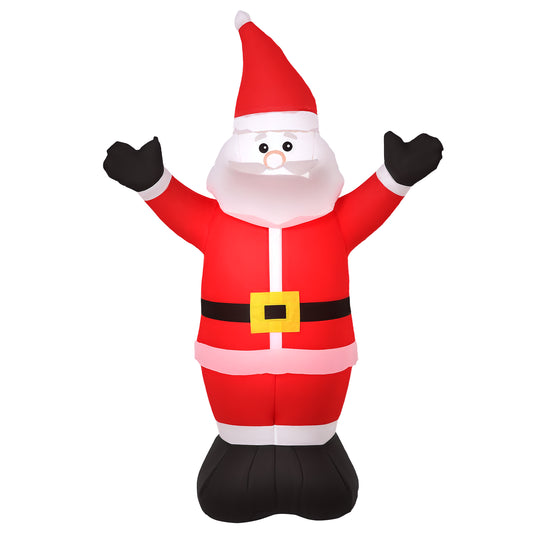 4ft Inflatable Christmas Santa Claus Xmas Decoration 1 LED Holiday Air Blown Yard Outdoor Décor