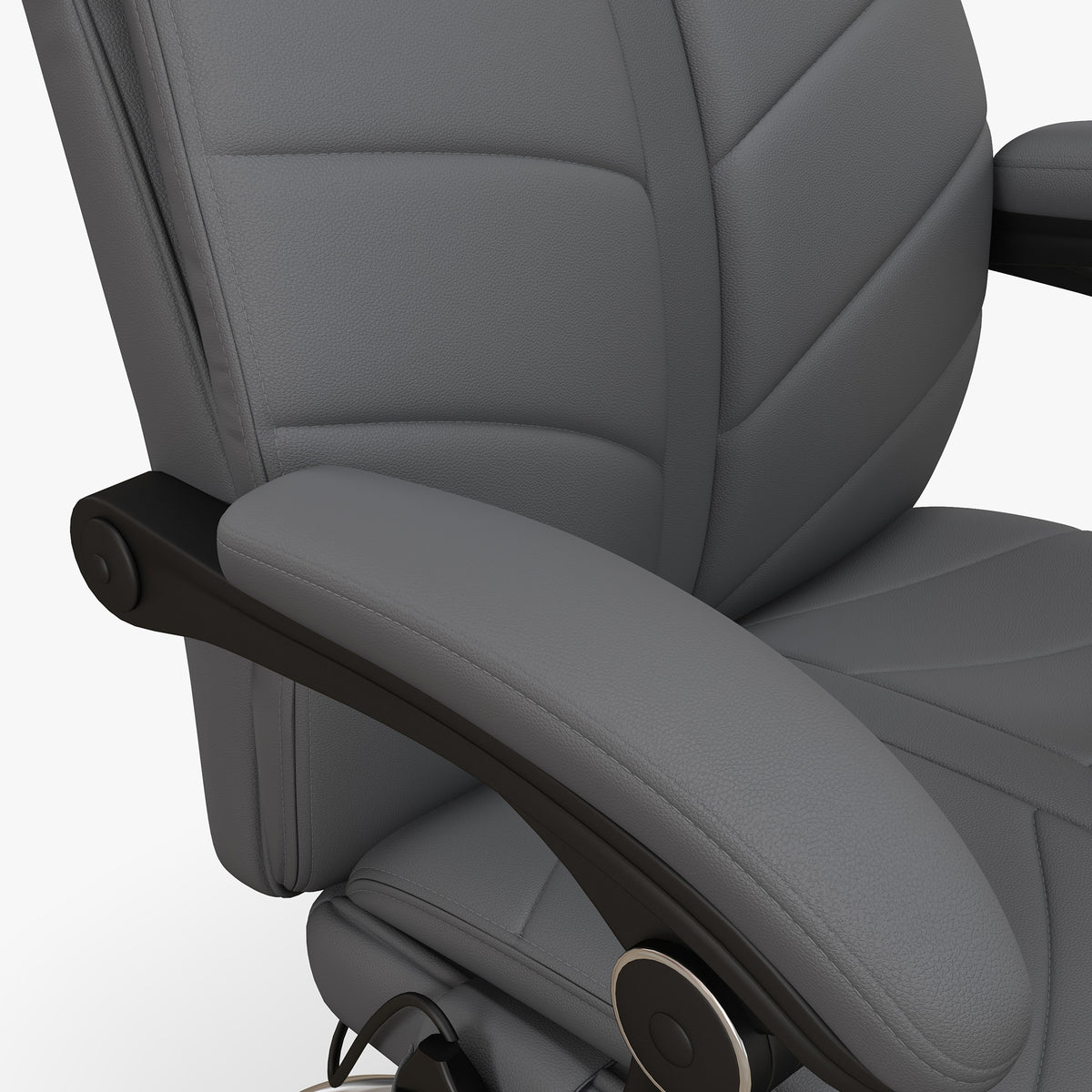 High Back Vibration Massage Office Chair, Heated Reclining PU Leather Computer Chair with Footrest