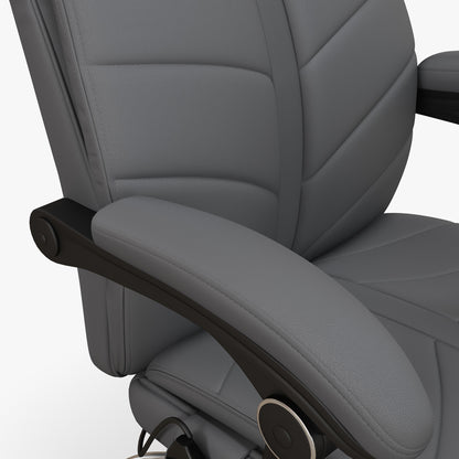 High Back Vibration Massage Office Chair, Heated Reclining PU Leather Computer Chair with Footrest