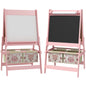 Three-In-One Kids Easel with Paper Roll, Art Easel, with Storage - Pink